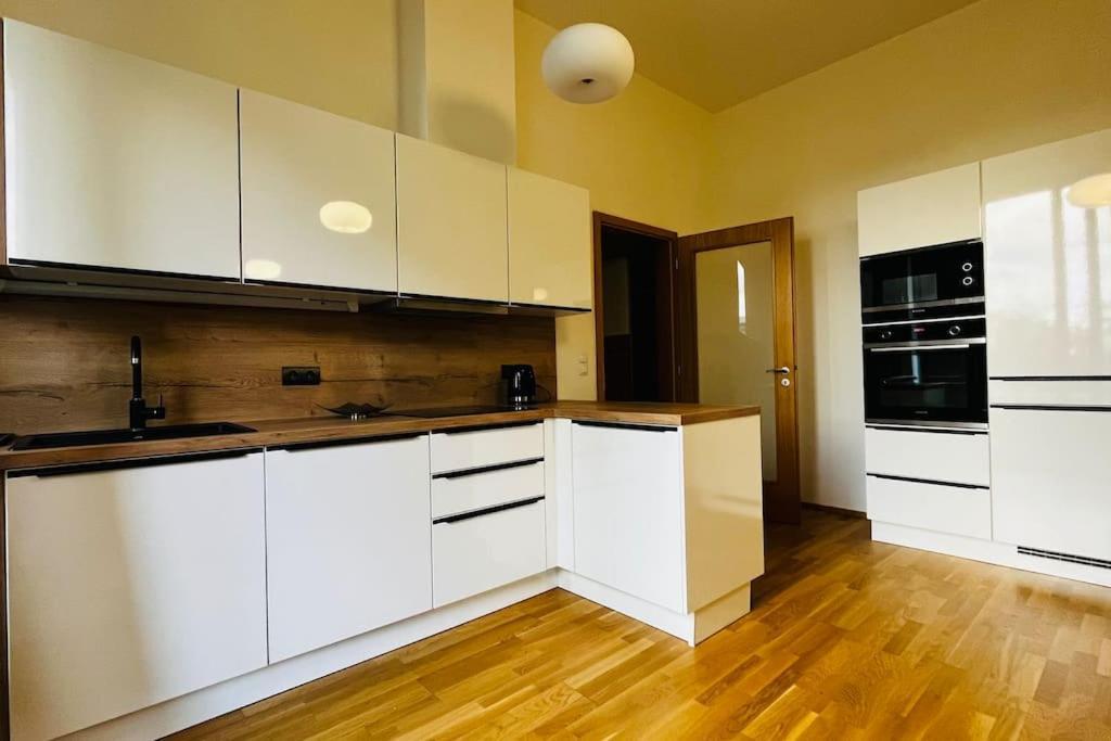 Apartment Holesovice, Garden, Garage ปราก ภายนอก รูปภาพ